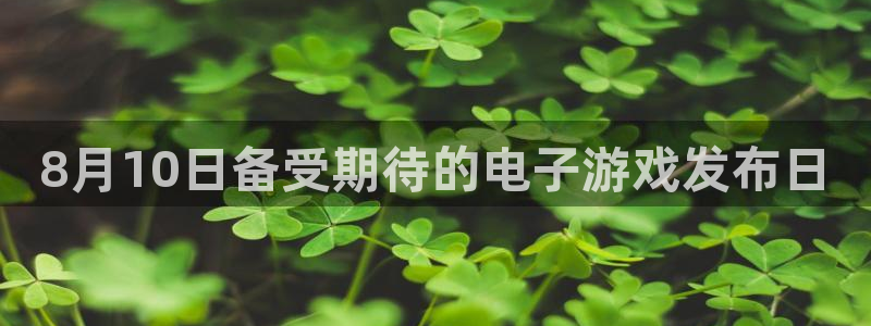 天辰平台登录注册：8月10日备受期待的电子游戏发布日