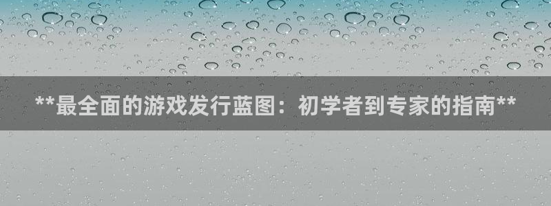天辰平台会员：**最全面的游戏发行蓝图：初学者到专家的指南**
